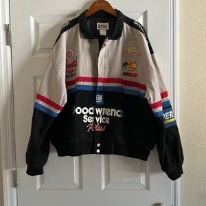 NASCAR jacket , # 3 Dale Earnhardt, cotton XL , zip front , vintage
